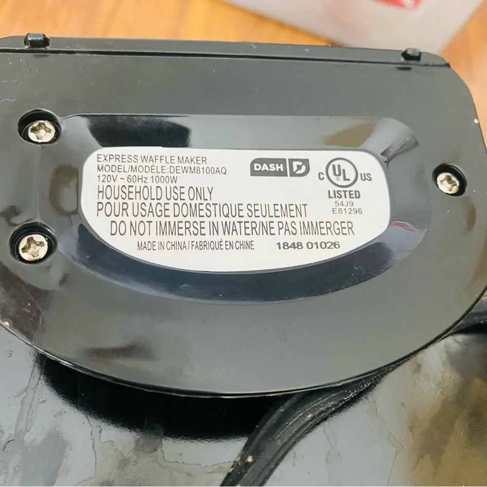 Dash Express 8” Aqua Waffle Maker Nonstick Compact Maker Recipe Guide